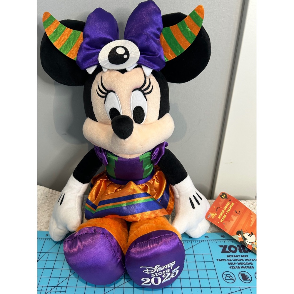 Disney‎ Store Official Halloween Minnie Mouse Soft Plush Toy - 2025